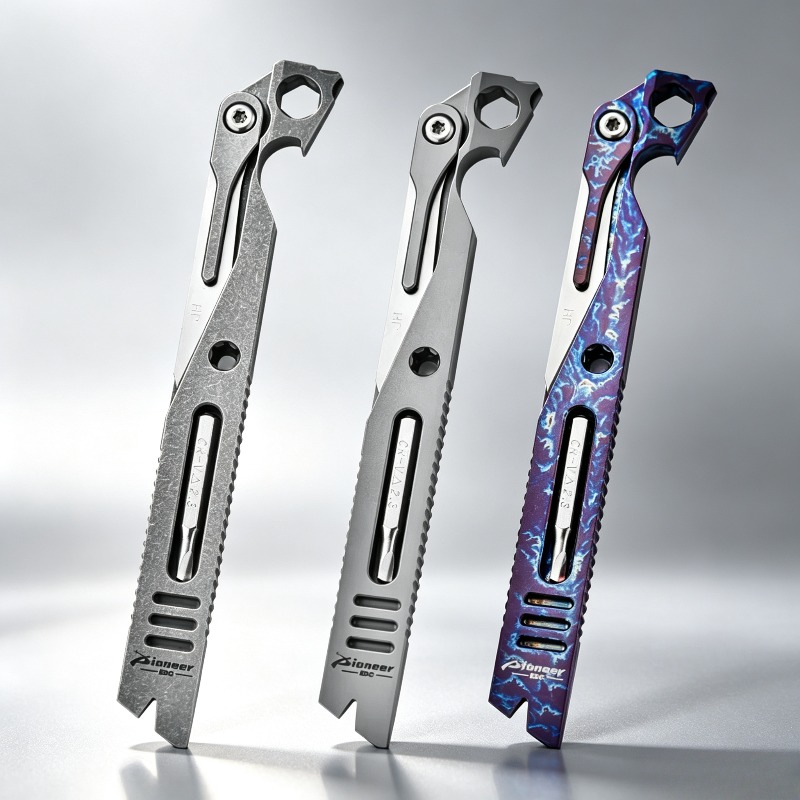 Titanium Pry Bar - Outil de levier EDC en titane,