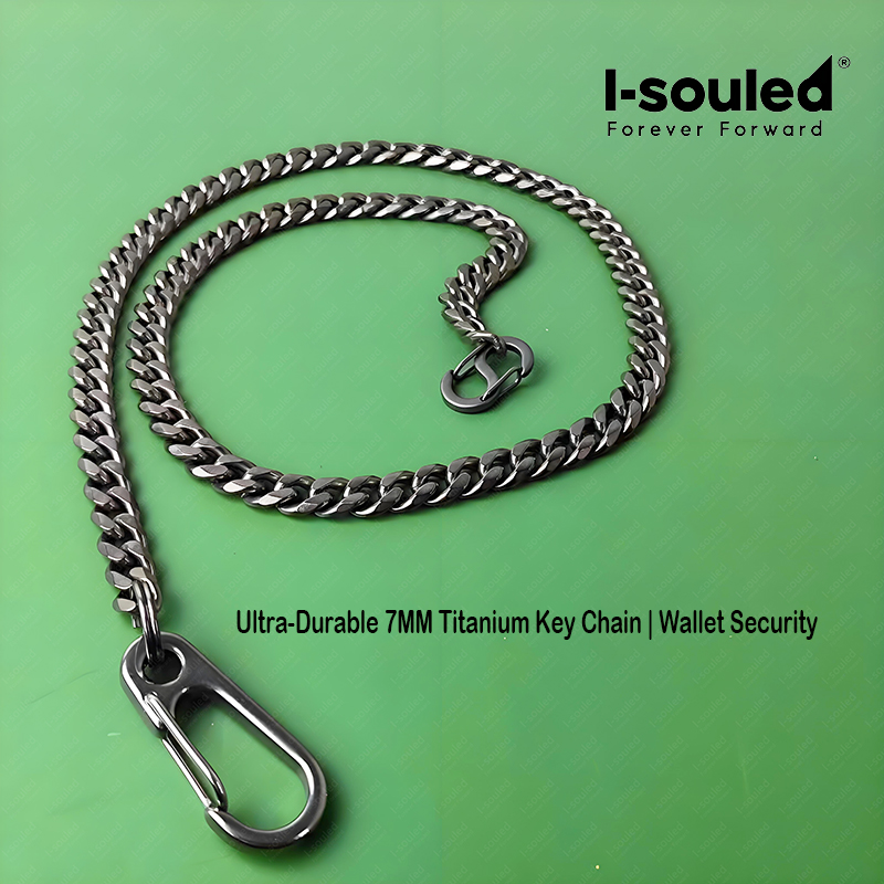 Wallet Slim Titanium - Chaîne de portefeuille en titane I-souled