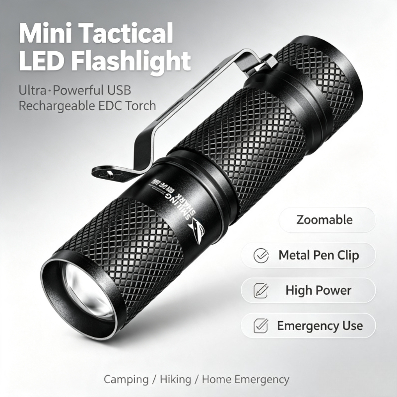 SMILING SHARK Mini lampe torch - Edc Day Carry avis et prix
