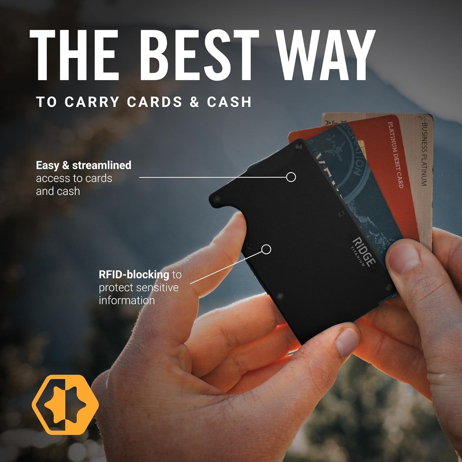 Portefeuille The Ridge pour ho - Wallet Slim Titanium avis et prix