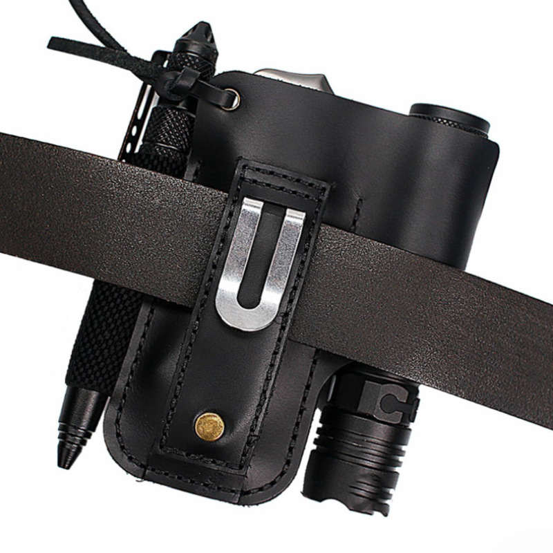 Étui en cuir EDC pour lampe to - Edc Carry Pouch avis et prix